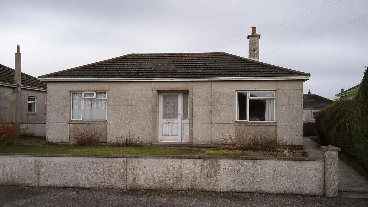 1960s concrete prefab house of non-standard construction